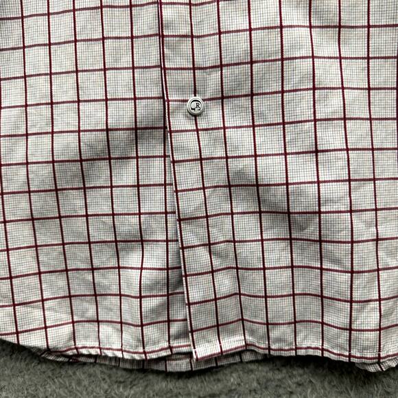 Robert Graham Men's Size 41 / 16 Medium Red White Shirt Work Business - Picture 4 of 15